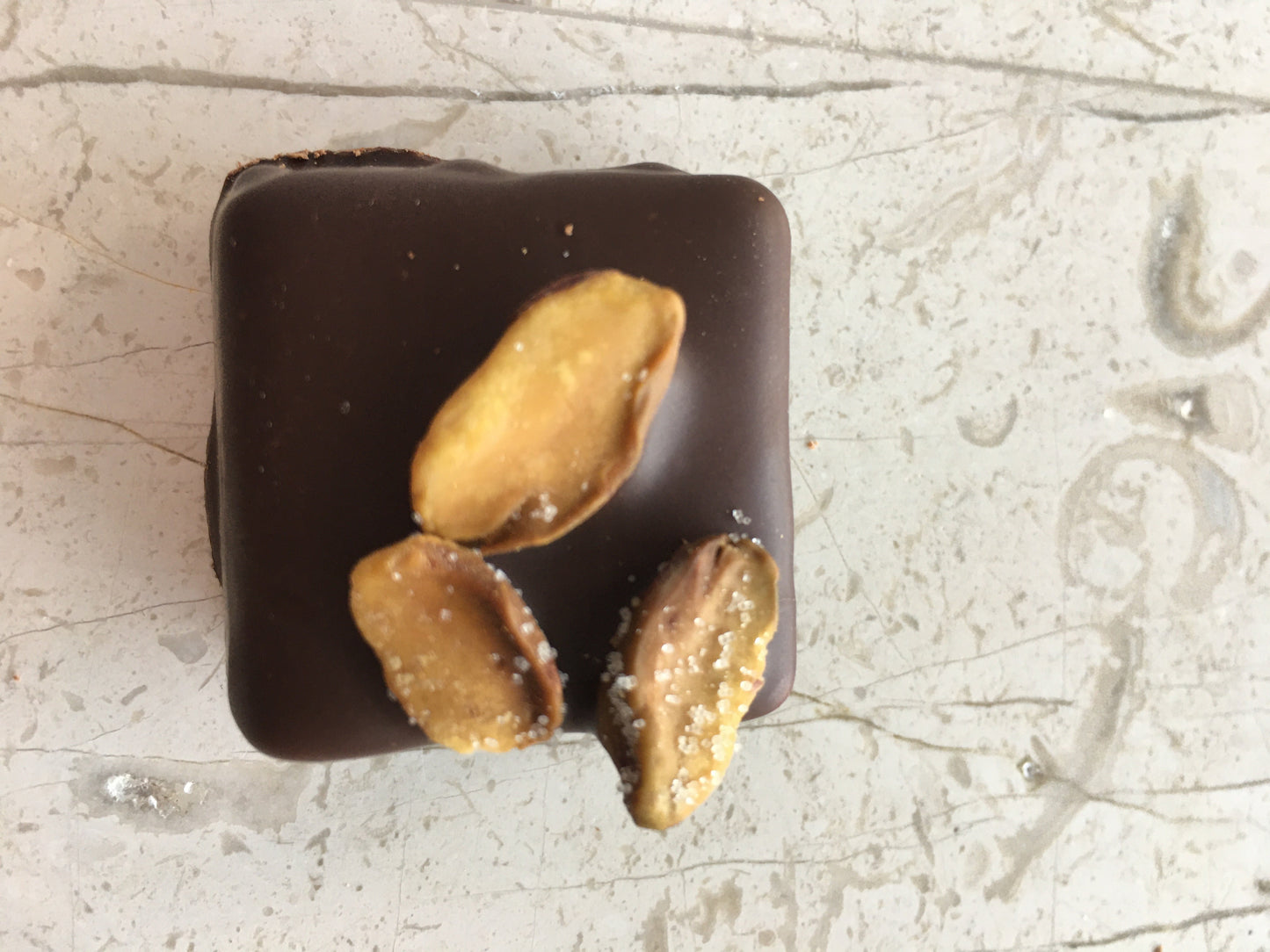 Peanut on chocolate